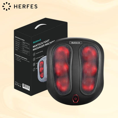 Heated Foot Massager with Deep Tissue Kneading Therapy & Air Compression, Promotes Blood Circulation, Foot Comfort, Adjustable Settings for Sensitive Feet, Tiktokshopholidayhaul Christmasgift White Elephant Gift