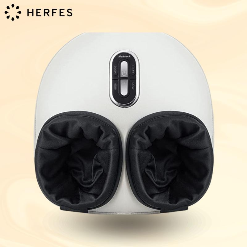 Heated Foot Massager with Deep Tissue Kneading Therapy & Air Compression, Promotes Blood Circulation, Foot Comfort, Adjustable Settings for Sensitive Feet, Tiktokshopholidayhaul Christmasgift White Elephant Gift