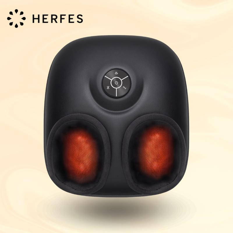 Heated Foot Massager with Deep Tissue Kneading Therapy & Air Compression, Promotes Blood Circulation, Foot Comfort, Adjustable Settings for Sensitive Feet, Tiktokshopholidayhaul Christmasgift White Elephant Gift